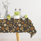 Rustieke waterverf bos dennenappels herfst tafelkleed