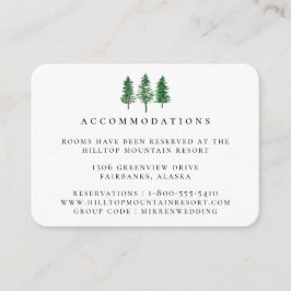 Rustieke Waterverf Bos Trouwaccommodaties Informatiekaartje