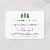 Rustieke Waterverf Bos Trouwaccommodaties Informatiekaartje (Voorkant)