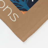 Rustieke waterverf bosdieren bomen Kerstmis Fleece Deken (Hoek)