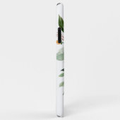 Rustieke waterverf botanische met monogram Case-Mate iPhone case (Achterkant/rechts)