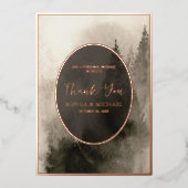 Rustieke Waterverf bruiloft dank u kaart foto (Voorkant)