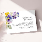 Rustieke Waterverf bruiloft details behuizing Kaar Informatiekaartje