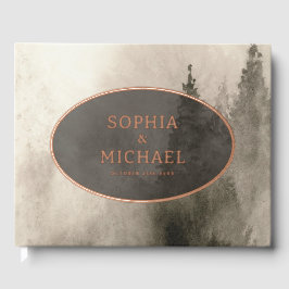 Rustieke Waterverf bruiloft Nodig Fotosjabloon uit Gastenboek