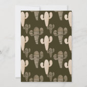 Rustieke Waterverf Cactus Huwelijksuitnodiging Kaart (Achterkant)