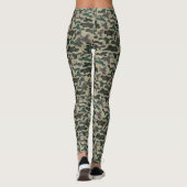 rustieke Waterverf camouflagepatroon Leggings (Achterkant)