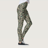 rustieke Waterverf camouflagepatroon Leggings (Rechts)