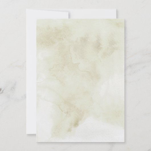 Rustieke Waterverf Christmas Foliage Vrijgezellenf Kaart (Achterkant)