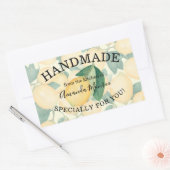 Rustieke Waterverf Citroenen en bladeren HANDGEMAA Rechthoekige Sticker (Envelop)