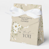 Rustieke Waterverf Daisy Vrijgezellenfeest Dank u Bedankdoosjes (Voorkant Zijde)