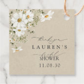 Rustieke Waterverf Daisy Vrijgezellenfeest Dank u Bedankjes Labels (Achterkant)