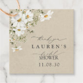 Rustieke Waterverf Daisy Vrijgezellenfeest Dank u Bedankjes Labels (Voorkant)