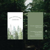 Rustieke Waterverf dennenbos Logo Visitekaartje