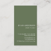 Rustieke Waterverf dennenbos Logo Visitekaartje (Achterkant)