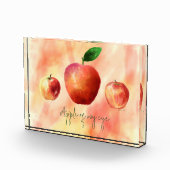 Rustieke Waterverf Drie Appels 'Appel van Mijn Oog Fotoblokken (Rechts)