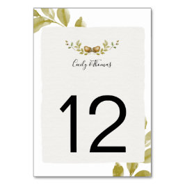 Rustieke Waterverf eikels en eikenbladeren | Kaart