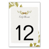 Rustieke Waterverf eikels en eikenbladeren | Kaart (Achterkant)