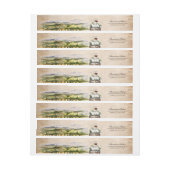 Rustieke Waterverf Elegante wijngaard (Vel)