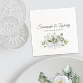 Rustieke Waterverf Eucalyptus Cluster Boho Bruilof Servet