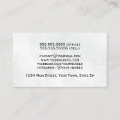 Rustieke Waterverf Eucalyptus en Lavendel  Visitekaartje (Achterkant)