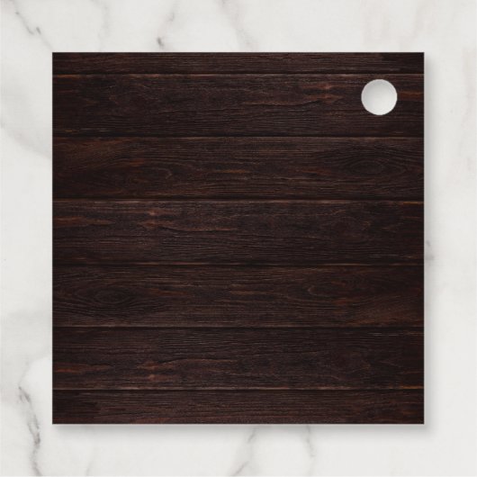 Rustieke Waterverf Eucalyptus Foliage Quinceanera Bedankjes Labels (Achterkant)