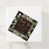 Rustieke Waterverf Eucalyptus Foliage Wedding Bedankjes Labels (In situ)