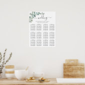 Rustieke Waterverf Eucalyptus Groene Huwelijk Poster (Keuken)