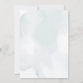 Rustieke Waterverf Eucalyptus Groene Save the Date Kaart (Achterkant)