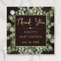 Rustieke waterverf Eucalyptus-loof babyshower