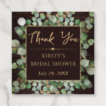 Rustieke waterverf Eucalyptus-loof bruidsshower