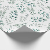 Rustieke Waterverf Eucalyptus Pattern Cadeaupapier (Hoek)