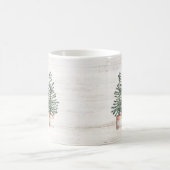 Rustieke Waterverf Evergreen Trees Mok (Center)