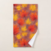 Rustieke Waterverf Fall Leaves - Autumn Foliage Bad Handdoek (Handdoek)