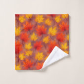 Rustieke Waterverf Fall Leaves - Autumn Foliage Bad Handdoek (Wasdoekje)