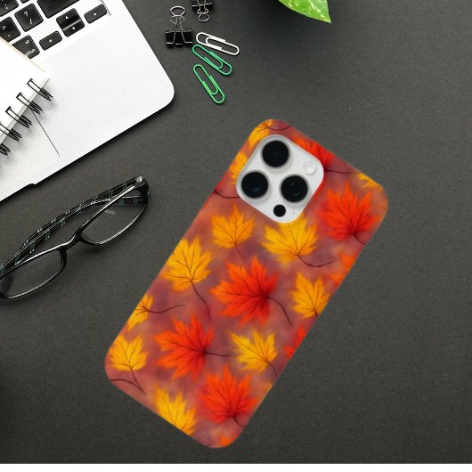 Rustieke Waterverf Fall Leaves - Autumn Foliage Case-Mate iPhone Case