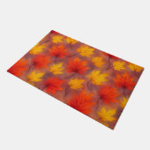 Rustieke Waterverf Fall Leaves - Autumn Foliage Deurmat (Schuin)