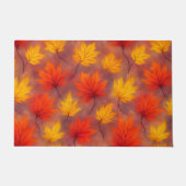 Rustieke Waterverf Fall Leaves - Autumn Foliage Deurmat (Voorkant)