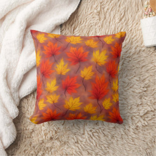 Rustieke Waterverf Fall Leaves - Autumn Foliage Kussen