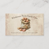 Rustieke Waterverf Familie Boerderij, lokale produ Visitekaartje (Voorkant)