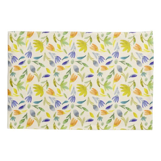 Rustieke Waterverf Floral Garden Botanical Kussensloop (Achterkant)