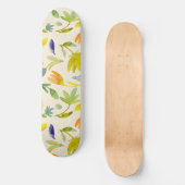 Rustieke Waterverf Floral Garden Botanical Persoonlijk Skateboard (Voorkant)