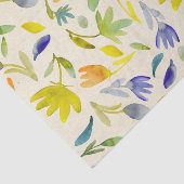 Rustieke Waterverf Floral Garden Botanical Tissuepapier (Detail)