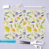 Rustieke Waterverf Floral Garden Botanical Tissuepapier (Craft)