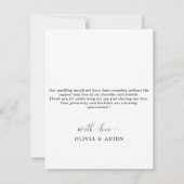 Rustieke Waterverf Floral geometrische foto Bedankkaart (Achterkant)