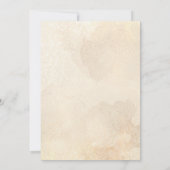 Rustieke Waterverf Floral Quinceanera Kaart (Achterkant)