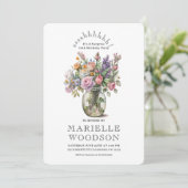 Rustieke Waterverf Floral Surprise 80e Verjaardag Kaart (Staand voorkant)