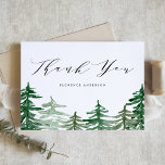 Rustieke Waterverf Forest Woodland Verjaardag Bedankkaart<br><div class="desc">Toon uw dankbaarheid in stijl met onze Woodland Thank You Card, met betoverende waterverf bosillustraties. Ideaal voor bruiloften, baby showers, vrijgezellenfeesten, afstuderen, verjaardagen en meer, deze kaart voegt een charmante touch aan uw bedankbriefjes. Elke kaart toont verbluffende waterverf boskunstwerken en creëert een grillige en warme sfeer die elke gelegenheid aanvult....</div>