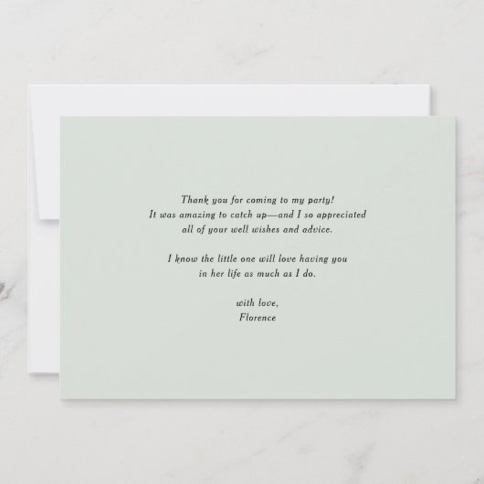 Rustieke Waterverf Forest Woodland Verjaardag Bedankkaart (Achterkant)