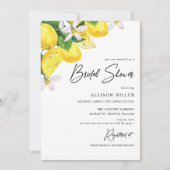 Rustieke Waterverf geel citroen Vrijgezellenfeest Kaart (Voorkant)