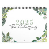 Rustieke Waterverf Greenery 2025 Fotokalender Kalender (Hoes)